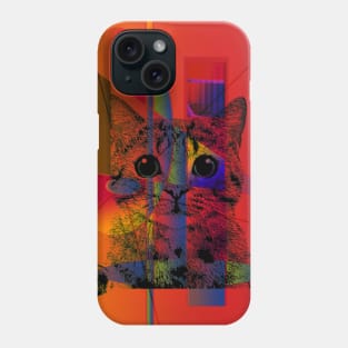 HYPNOSIS CAT Abstract Phone Case