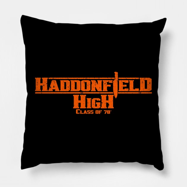 Haddonfield High School Pillow by oxvaslim