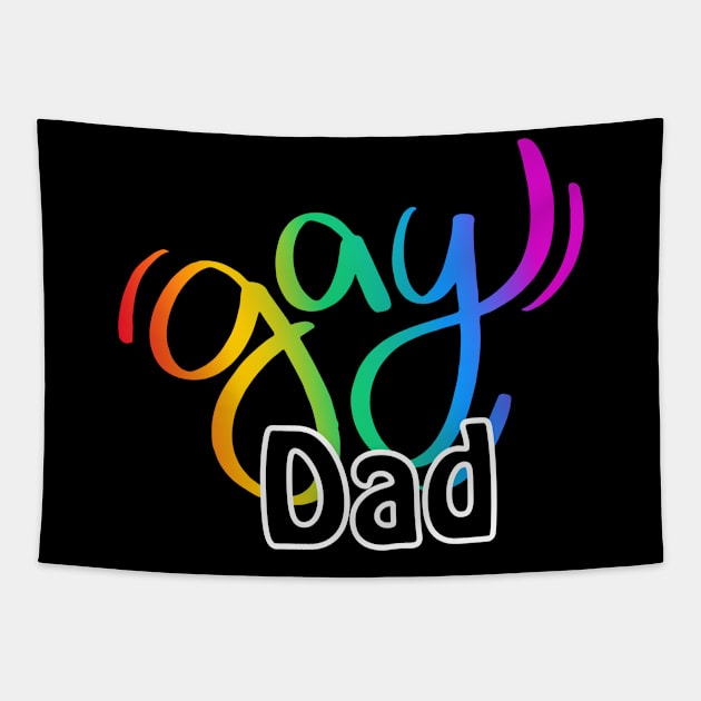 Gay Dad Tapestry by Tom Kenison Designs