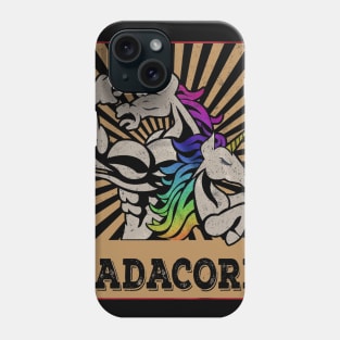 Dadacorn T Shirt Unicorn Muscle Dad - Baby Fathers Day Gift Phone Case