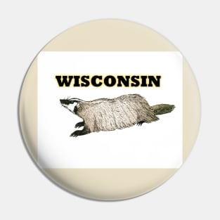 Wisconsin badger Pin