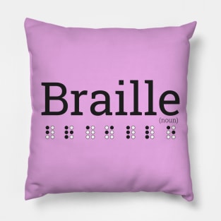 Braille(noun) Pillow