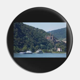 Reichenstein Castle, Trechtingshausen, Rhineland-Palatinate, Rhine, Middle Rhine, Castle Pin