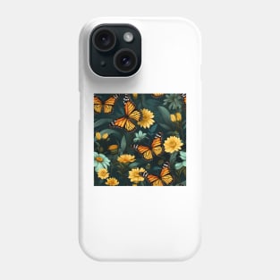 Monarch Butterflies Watercolor 4 Phone Case