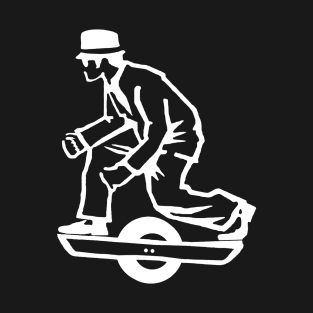 Madness sax player riding a Onewheel T-Shirt