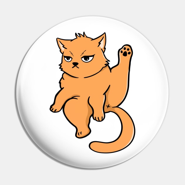 Orange Cat Pin by yuniizu