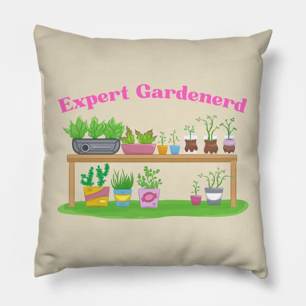 Gardening Garden Nerd Pillow by MalibuSun