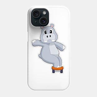 Hippo Skater Skateboard Sports Phone Case