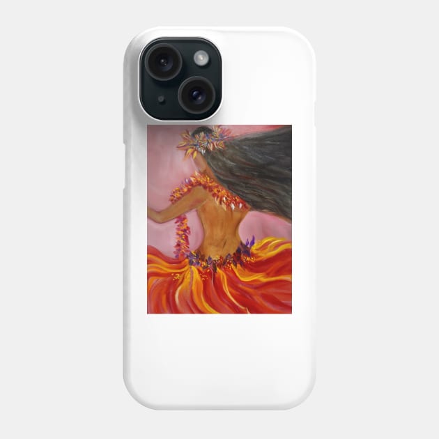 Hula Red Skirt Phone Case by jennyleeandjim