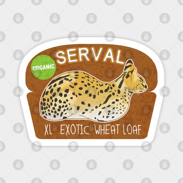 Serval Loaf Magnet by CCDesign