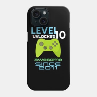 Level 10 Unlocked Awesome 2011 Video Gamer Phone Case