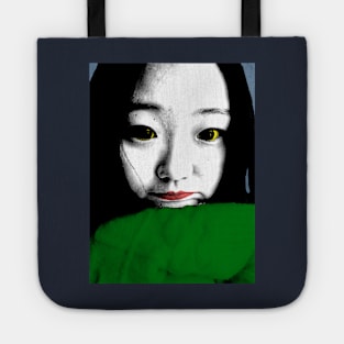 BEAUTIFUL FUNNY ASIAN GIRL POP ART COLOR Tote