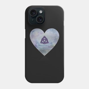 Triquetra Celtic Knot Heart Phone Case