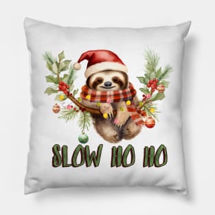 Slow Ho Ho Pillow