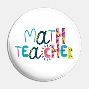 Cute Math Teacher Gift Idea Back to School Pin