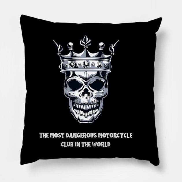 Motorcycle from hell to Angels Pillow by hugoConAche