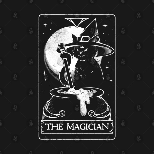 The Magician - Cute Witch Cat Gift by eduely