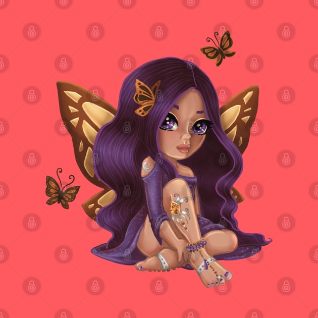 Bejeweled Butterfly Fairy Cream by thewickedmrshicks