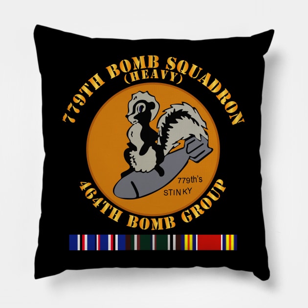 779th Bomb Squadron - 464th BG - WWII w SVC Pillow by twix123844