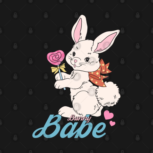 Bunny Babe- Cute Easter Bunny by ARTSYVIBES111