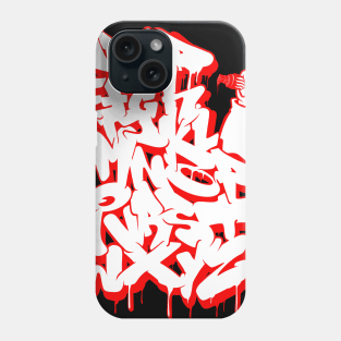 Graffiti Alphabet #6 red Phone Case