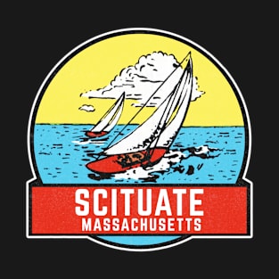 Vintage Scituate Massachusetts Travel Decal T-Shirt