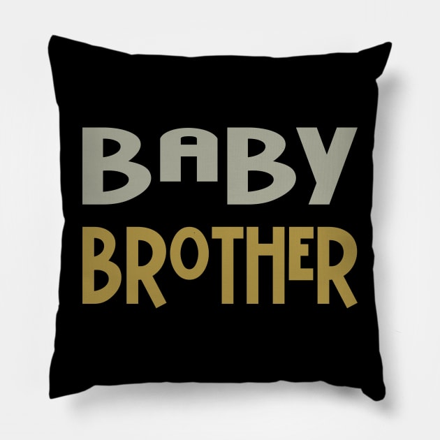 Baby Brother Pillow by PeppermintClover