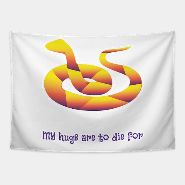 Killer Hugs Tapestry by bluerockproducts