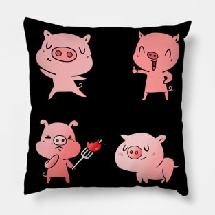 Cute Cartoon Pig Funny Gift Pillow