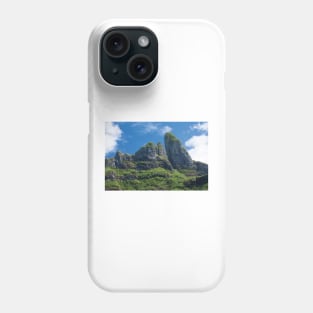 Clouds Over Mountain Peaks Bora Bora Society Islands Phone Case