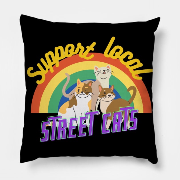 street cats Pillow by nicfearn_designs