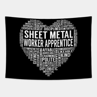 Sheet Metal Worker Apprentice Heart Tapestry