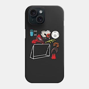 Soccer Accessories Stickers Phone Case