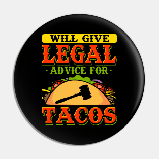 Will Give Legal Advice Lawyer Pin