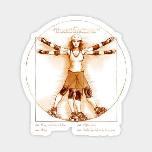 Vitruvian Derby Girl Magnet