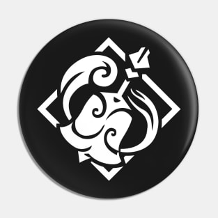 Genshin Impact Qiqi Emblem - White Pin