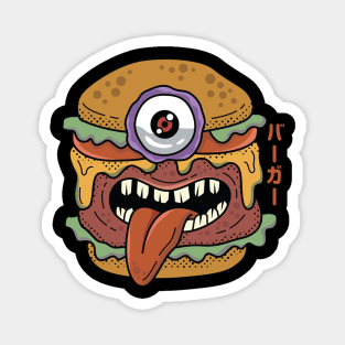 Kawaii Japanese Monster Burger Magnet