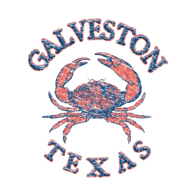 Galveston, Texas, with Stone Crab on Wind Rose (Two-Sided) by jcombs