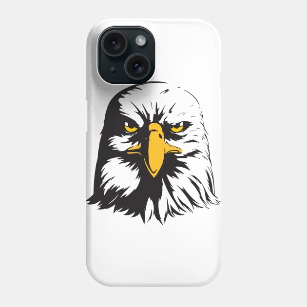 American eagle - bald eagle face design Phone Case by Bravowear