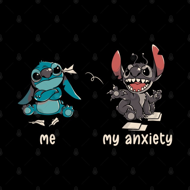 Anxiety Cute Funny Ironic Gift by eduely