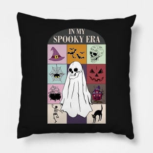 In My Spooky Era Spooky Season Funny Ghost Retro Halloween Pillow