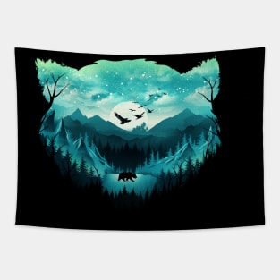 Night Hunting Tapestry