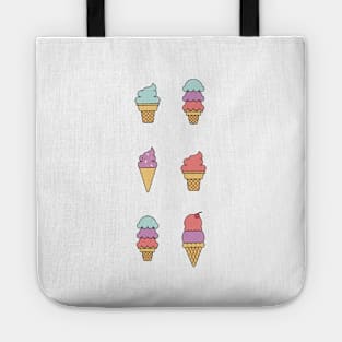 Summer Ice Cream Cone Pattern Tote