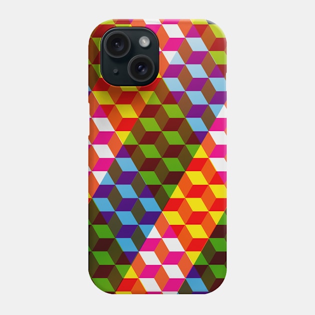 Shifting cubes Phone Case by VrijFormaat