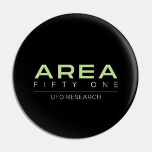 Area 51 Alien Ufo Research Pin