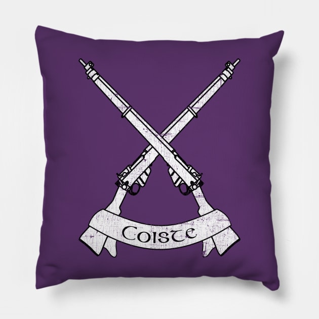 Irish Defence Forces Infantry Corps Flag Pillow by feck!