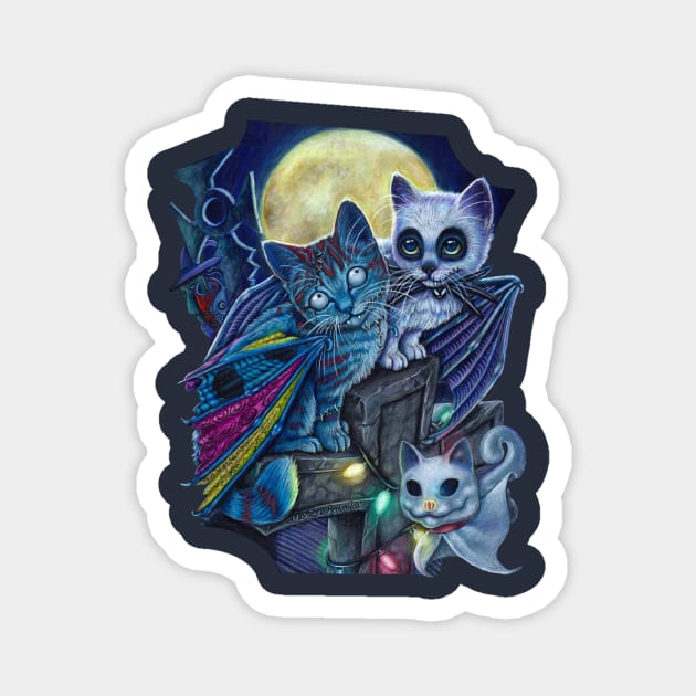 Nightmare Before Catmas Magnet by MoniWolf