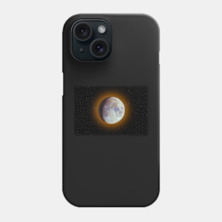 Color super moon with orange halo Phone Case