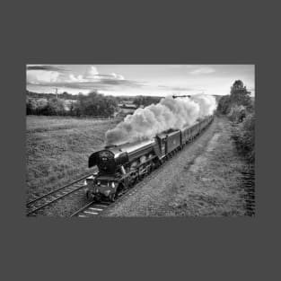 Flying Scotsman - Black and White T-Shirt