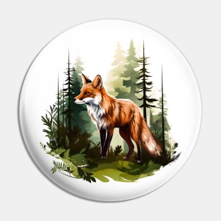 Forest Foxes Pin